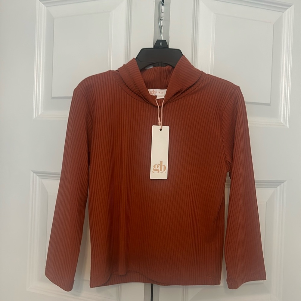 Brand new girls size 6 brown Gianni Bini turtleneck shirt